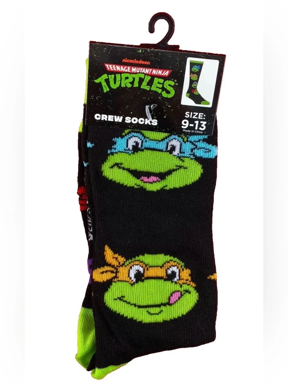 TMNT NWT Crew Socks - Mens - 9-13